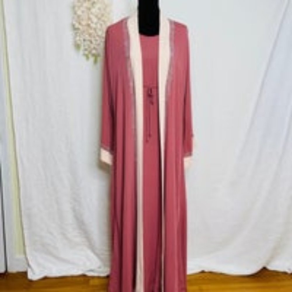 Women Abaya muave pink size 54 muslim dubai